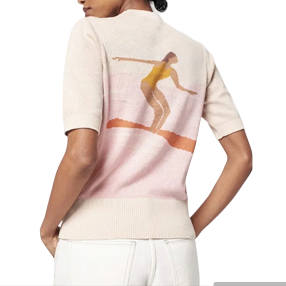 FAHERTY NEW Surfer 100% Organic Cotton Sweater Tee, Women's XS - Picture 3 of 10